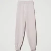 Pantalons De Jogging*TWINSET Milano Pantalon De Jogging En Maille Mélangée De Laine Et Lurex Bicolore Blanc Neige/Or Lurex