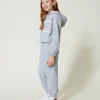 pantalon_de_jogging_en_mo_3-2.webp Pantalons Et Jeans*TWINSET Milano Pantalon De Jogging En Molleton Gris Mélangé Clair