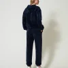 pantalon_de_jogging_en_ve_3.webp Pantalons De Jogging*TWINSET Milano Pantalon De Jogging En Velours Bleu Blackout
