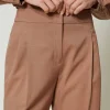Pantalons Larges Et Palazzo*TWINSET Milano Pantalon Palazzo à Carreaux Avec Lurex Marron « Beaver »