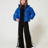 pantalon_palazzo_en_molle_0-1.webp Pantalons Et Jeans*TWINSET Milano Pantalon Palazzo En Molleton Avec Logo Noir