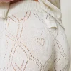 Pantalons Droits Et Cigarette*TWINSET Milano Pantalon Sans Coutures En Fil Treeblend Blanc Neige