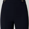 Pantalons Élégants | Pantalons Droits Et Cigarette*TWINSET Milano Pantalon Taille Haute En Crêpe Cady Bleu Classique
