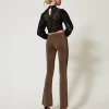 Pantalons Élégants | Pantalons Évasés*TWINSET Milano Pantalon évasé En Maille Avec Lurex Bicolore Fondant/Or Foncé