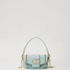 Mini Sacs | Sacs Porté Épaule*TWINSET Milano Petit Sac à Bandoulière «Amie» Avec Imprimé Croco Gris Gainsboro