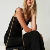 Sacs Porté Épaule | Sacs À Bandoulière*TWINSET Milano Petit Sac à Bandoulière «Amie» En Velours Brodé Noir
