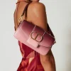 Mini Sacs | Sacs Porté Épaule*TWINSET Milano Petit Sac à Bandoulière «Amie» En Cuir Dégradé Rouge Pompéien