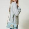 Mini Sacs | Sacs Porté Épaule*TWINSET Milano Petit Sac à Bandoulière «Amie» Avec Imprimé Croco Gris Gainsboro