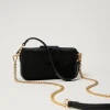 Sacs Porté Épaule | Sacs À Bandoulière*TWINSET Milano Petit Sac à Bandoulière «Amie» En Velours Brodé Noir