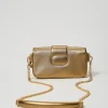 Mini Sacs | Sacs Porté Épaule*TWINSET Milano Petit Sac à Bandoulière «Amie» En Cuir Or Jaune