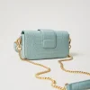 Mini Sacs | Sacs Porté Épaule*TWINSET Milano Petit Sac à Bandoulière «Amie» Avec Imprimé Croco Gris Gainsboro