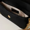 Sacs Porté Épaule | Sacs À Bandoulière*TWINSET Milano Petit Sac à Bandoulière «Amie» En Velours Brodé Noir