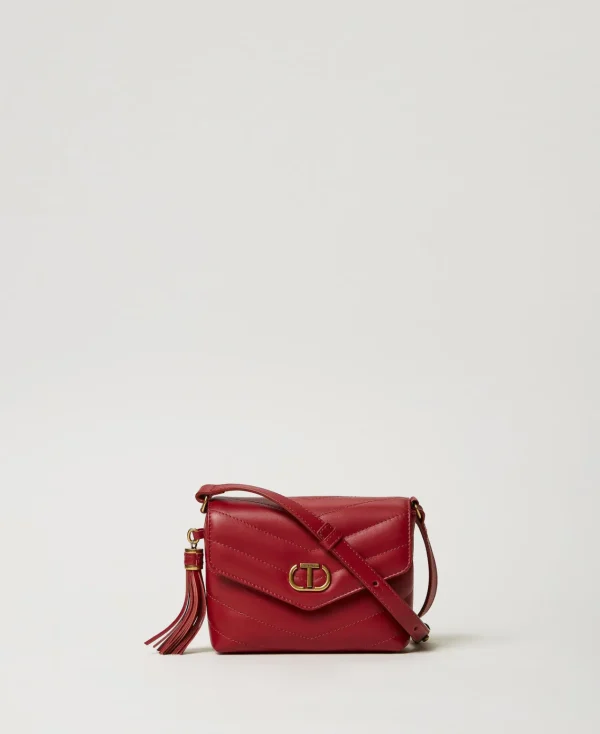 Mini Sacs | Sacs Porté Épaule*TWINSET Milano Petit Sac à Bandoulière «Dreamy» En Cuir Bordeaux