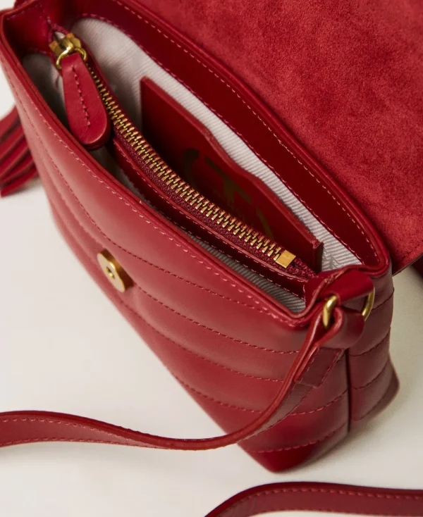 Mini Sacs | Sacs Porté Épaule*TWINSET Milano Petit Sac à Bandoulière «Dreamy» En Cuir Bordeaux