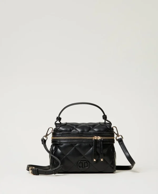 petit_sac__main_ccile_mat_0.webp Mini Sacs | Sacs Porté Épaule*TWINSET Milano Petit Sac à Main «Cécile» Matelassé Noir