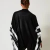 Ponchos*TWINSET Milano Poncho En Maille Jacquard Avec Logo Noir