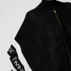 Ponchos*TWINSET Milano Poncho En Maille Jacquard Avec Logo Noir