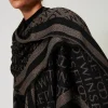 poncho_jacquard_avec_logo_4-1.webp Ponchos*TWINSET Milano Poncho Jacquard Avec Logo Noir