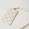 Portefeuilles Et Porte-Clés*TWINSET Milano Porte-cartes Avec Bandoulière OVAL T Fleur et Twinset/Ivoire