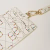 Portefeuilles Et Porte-Clés*TWINSET Milano Porte-cartes Avec Bandoulière OVAL T Fleur et Twinset/Ivoire