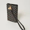 Portefeuilles Et Porte-Clés*TWINSET Milano Porte-cartes Avec Lacet OVAL T Fleur et Twinset/Noir