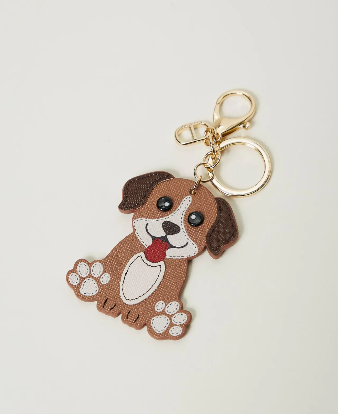 portecls_chien_avec_oval__0.webp Portefeuilles Et Porte-Clés*TWINSET Milano Porte-clés Chien Avec Oval T Chocolate Malt