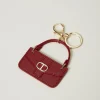 portecls_sac_avec_oval_t_0.webp Portefeuilles Et Porte-Clés*TWINSET Milano Porte-clés Sac Avec Oval T Rouge Pompéien