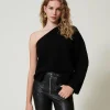 Pulls Et Cardigans*TWINSET Milano Pull «Alice» En Laine Et Cachemire Noir