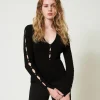 Pulls Et Cardigans*TWINSET Milano Pull Avec Ajours Et Clous Noir