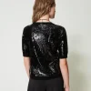 pull_avec_broderie_de_seq_4.webp Pulls Et Cardigans*TWINSET Milano Pull Avec Broderie De Sequins All-over Noir