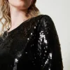 pull_avec_broderie_de_seq_5.webp Pulls Et Cardigans*TWINSET Milano Pull Avec Broderie De Sequins All-over Noir