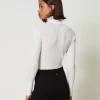 pull_col_montant_avec_per_3.webp Pulls Et Cardigans*TWINSET Milano Pull Col Montant Avec Perles Crème White
