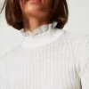 pull_col_montant_avec_per_4.webp Pulls Et Cardigans*TWINSET Milano Pull Col Montant Avec Perles Crème White