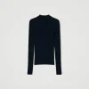 Pulls Et Cardigans*TWINSET Milano Pull Col Montant Sans Coutures En Laine Noir