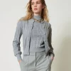 Pulls Et Cardigans*TWINSET Milano Pull En Coton Et Cachemire Avec Logo Gris Chiné Foncé