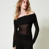 Pulls Et Cardigans*TWINSET Milano Pull épaules Dénudées En Viscose Noir