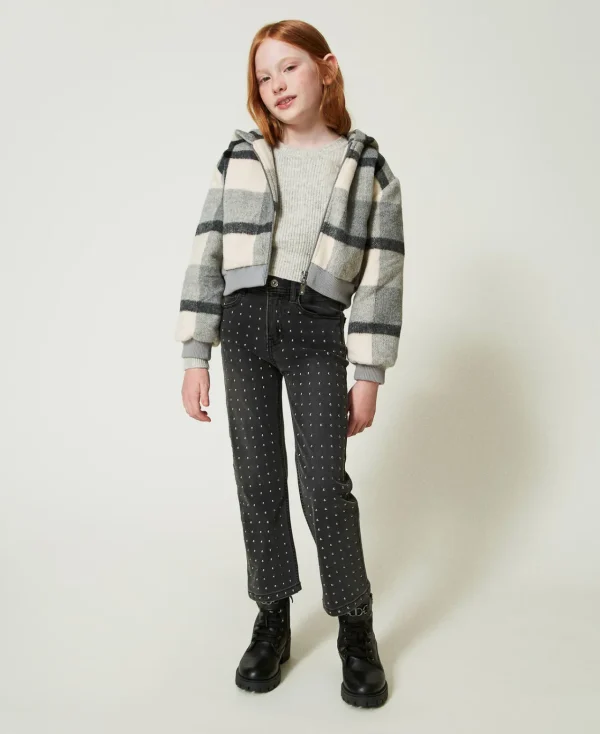 Pulls Et Cardigans*TWINSET Milano Pull Regular Avec Volants En Tulle Gris Mélangé