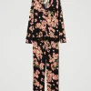 Sous-Vêtements Et Vêtements De Nuit*TWINSET Milano Pyjama Masculin Avec Imprimé Et Dentelle Multicolore Blooming