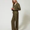 Sous-Vêtements Et Vêtements De Nuit*TWINSET Milano Pyjama Masculin En Satin Jacquard Green Moss