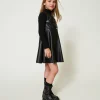 robe_courte_avec_boucle_o_2.webp Robes*TWINSET Milano Robe Courte Avec Boucle Oval T Noir
