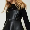 robe_courte_avec_boucle_o_4.webp Robes*TWINSET Milano Robe Courte Avec Boucle Oval T Noir