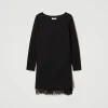 Robes Courtes*TWINSET Milano Robe Courte Avec Dentelle Noir