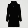 Robes*TWINSET Milano Robe Courte En Maille Effet Fourrure Noir