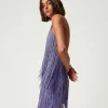 Robes De Cérémonie | Robes Élégantes*TWINSET Milano Robe Courte MYFO Avec Franges Pale Purple