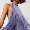 Robes De Cérémonie | Robes Élégantes*TWINSET Milano Robe Courte MYFO Avec Franges Pale Purple