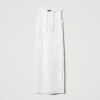 Robes Longues*TWINSET Milano Robe Longue Avec Sequins All-over Blanc "Papers"