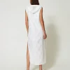 Robes Longues*TWINSET Milano Robe Longue Avec Sequins All-over Blanc "Papers"