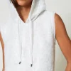 Robes Longues*TWINSET Milano Robe Longue Avec Sequins All-over Blanc "Papers"
