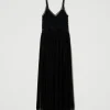 Robes De Cérémonie | Robes Élégantes*TWINSET Milano Robe Longue En Crépon Et Tulle Noir