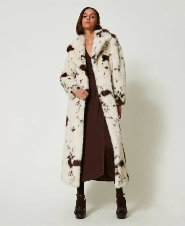 Robes Longues*TWINSET Milano Robe Longue En Jersey Avec Drapé Latéral Marron « Molè »